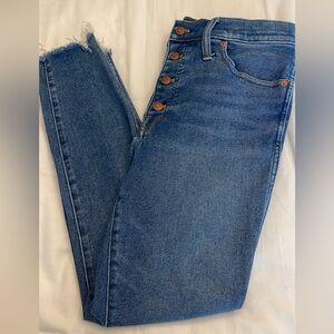 Madewell size 31 10” high rise skinny jean